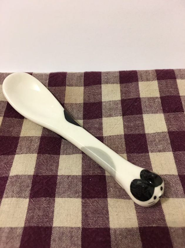 Kawaii Calico Cat Ceramic Spoon