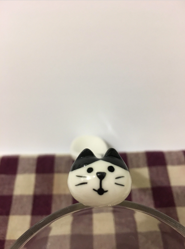 Kawaii Calico Cat Ceramic Spoon