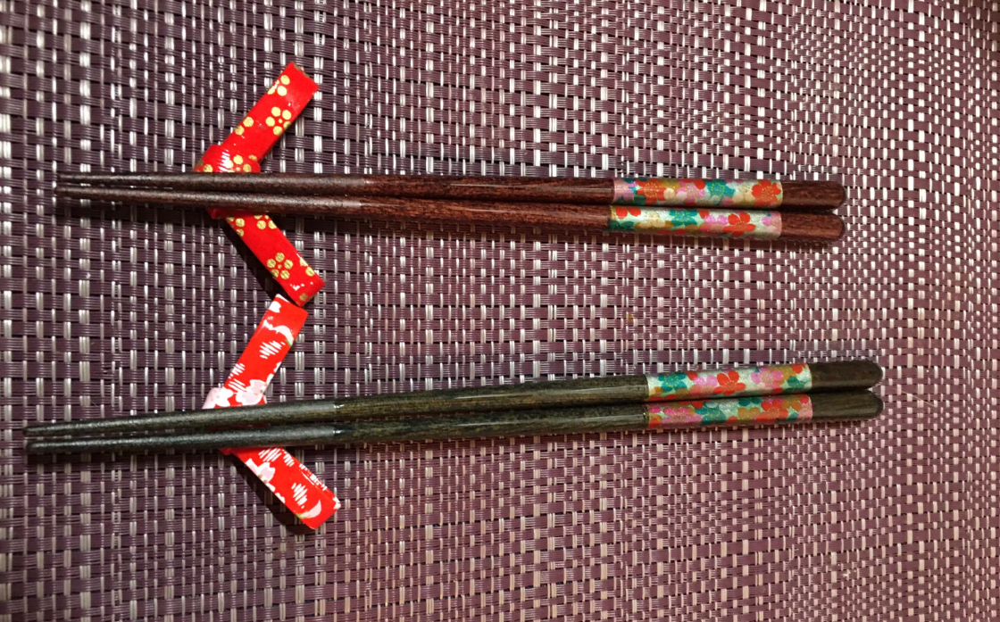 Ribbon Chopstick Rest made of Washi - Japanese Traditional Paper: chopstick holder